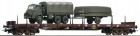 67267 Roco 4 axle Flat car with military vehicles of Austrian Army